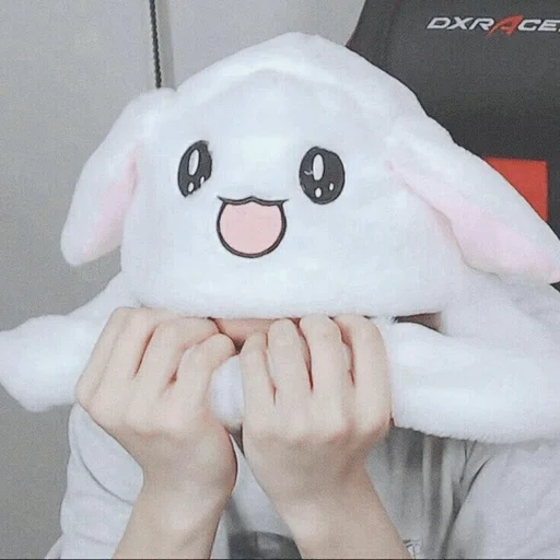 un jouet, chapeau lapin, chapeau de lapin, chapeaux en peluche de capuchon de cosplay avec oreilles de lièvre