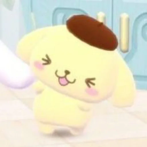 purin, a toy, pompompurin, tomotor game, poom animal crossing