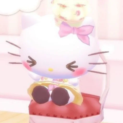 hello kitty, tomotoru игра, хэллоу китти 3д, персонажи hello kitty, хэллоу китти cute kawaii aesthetic