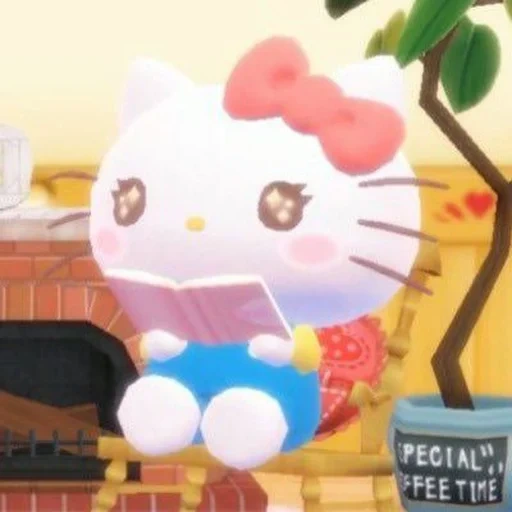 kucing, hello kitty, sanrio hello kitty, estetika melodi kitty, hello kitty sanrio tomotoru