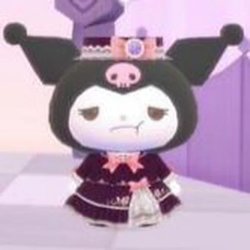 kuromi, kuromi tomotor, melody hello kitty, hallow kitty kuromi melodie, enimol crossing hallow kitty