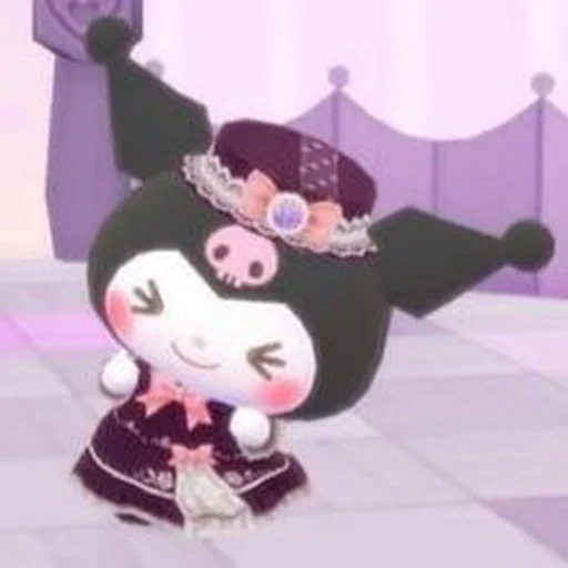 animação, kuromi, kuromi tomotoru, estética gatinha glamourosa, a beleza da sala estética de sanrio corey