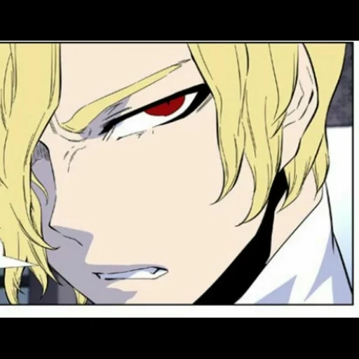 nobel, noblesse, animation creativity, nobel blonde hair, cartoon character