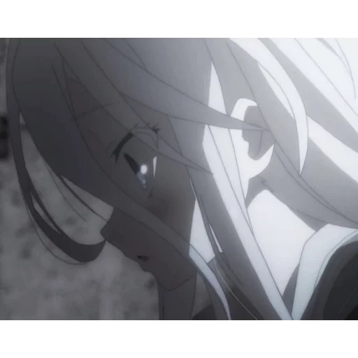 anime, anime sweet life dritte episode lange monochrome nacht, saded anime, anime charaktere, verzweiflung