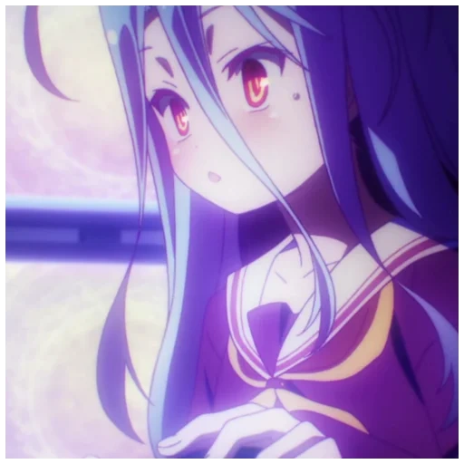 sora and shiro, shiror anime, no game no life, shiror, anime sora