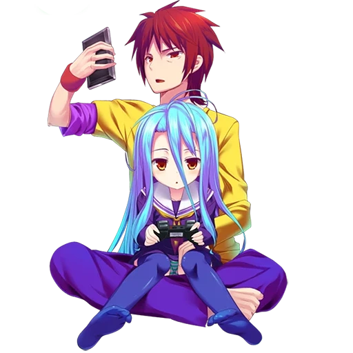 широ рендер, аниме широ сора, нет игры нет жизни, no game no life sora, нет игры нет жизни сора