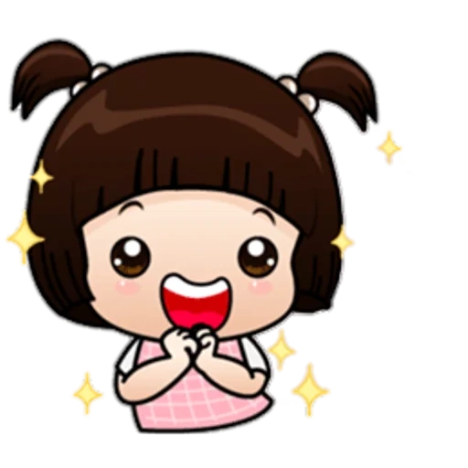 clipart, stiker, stickers with cute girls, sticker girl asia, sticker