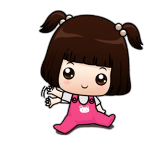 clipart, bloooo small animation sticker, girl, stylest girl asia, styles lovely