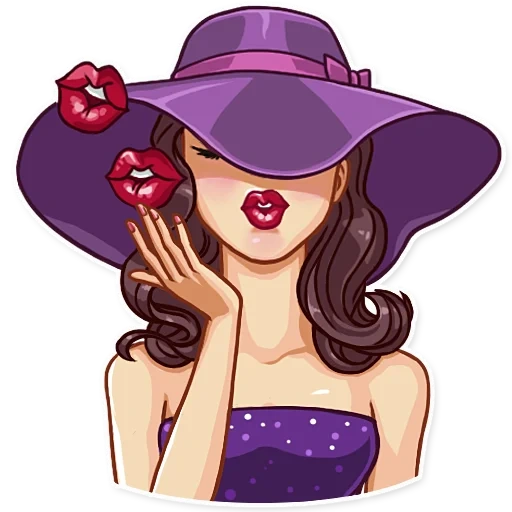 lady noir stickers, set of stickers noir, stickers witch morgan, stickers for telegram, stickers lady in a hat