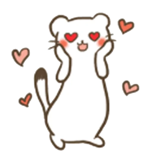 cute cats stickers, drawings of cute cats, cute cats drawings, cats stickers, cats with hearts