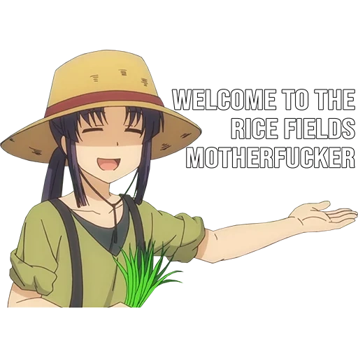 filthy frank rice fields, welcome to the rice, мегумин, anime, персонажи аниме