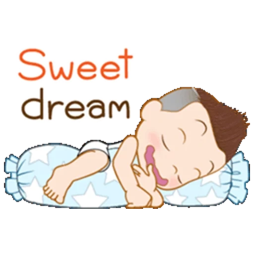 sweet moon song, she is hiving a sweet dream, baby sleep, textbook, illustrations cute