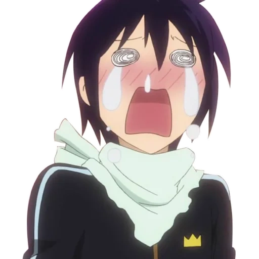 homeless god, what is the homeless god crying, homeless god yato cries, anime homeless god yato cries