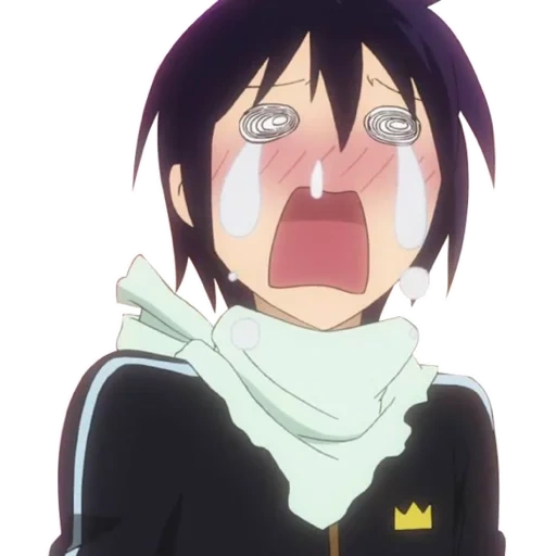 dios sin hogar, cuál es el dios sin hogar llorando, dios sin hogar yato llora, anime sin hogar dios yato llora