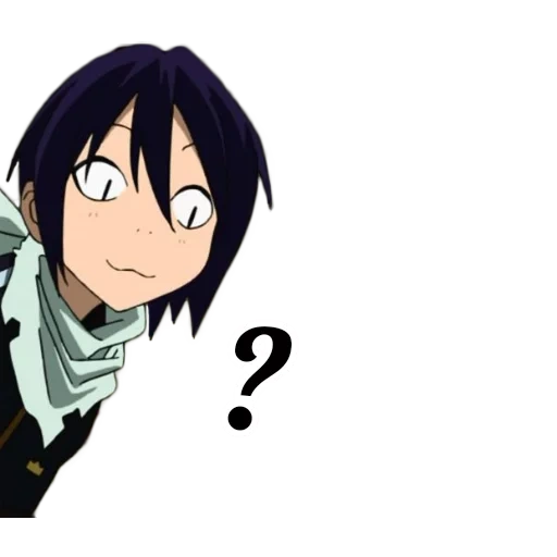 yato noragami wajah lucu, stiker dengan tunawisma yato, yato norahami, dewa yato, yato tunawisma