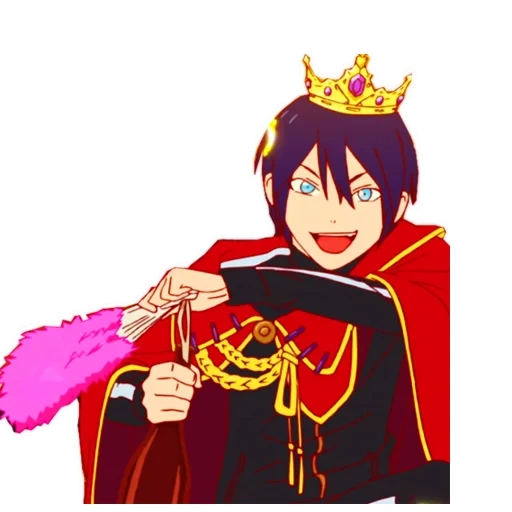 dewa yato king, tunawisma dewa yato king, stiker tunawisma dewa, noragami yato, yato tunawisma dewa