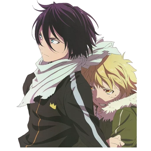 ято и юкине, юкине бездомный бог, бездомный бог noragami, бездомный бог, бездомный бог ято и хиёри и юкине