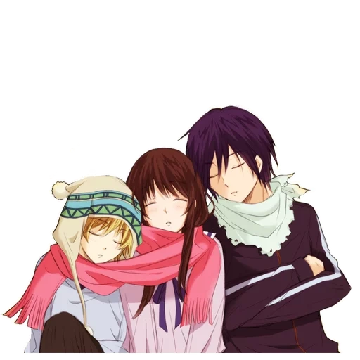 tunawisma dewa hiyori dan yukina, tunawisma dewa anime, tunawisma dewa noragami, tunawisma dewa hiyuri dan yukina ciuman, tunawisma dewa