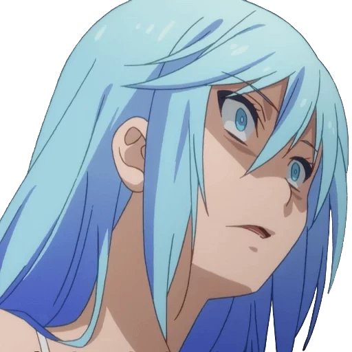 aqua konosuba, karakter anime, aqua krying crying, aqua konosuba screenshot, aqua konosuba