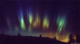 luzes polares, o brilho é do norte, aurora boreal, aurora boreal, as luzes do norte são animadas