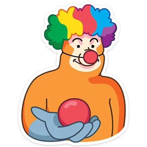 clown, faccia da clown, clown divertente