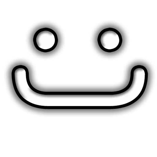símbolo de expresión, emociones, gafas sonrientes, gafas cuadradas sonrientes, icono de usuario