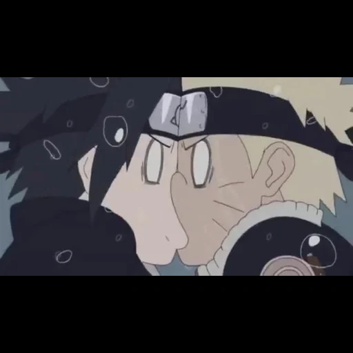 naruto, naruto y sasuke, animación naruto ninja ayuda a naruto kiss