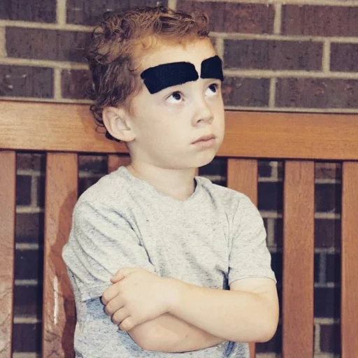boy, children, eye bandage, broke for the eyes, mask per eye