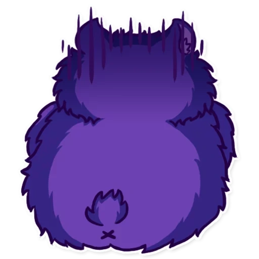 hamster, fluffy, violet hamster