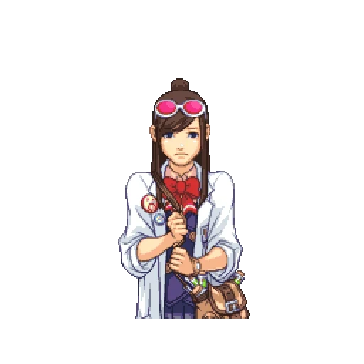 ace attorney, emma sky genie, emma skye pengacara ace, phoenix wright ace attorney, ace attorney ema skye sprites