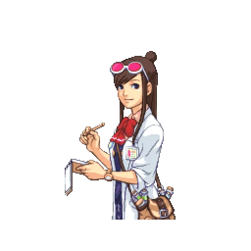 ema skye, ace attorney, emma sky elf, elfo del abogado de emma sky ace, ace attorney ema skye sprites