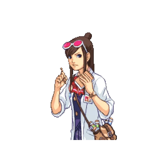 ema sky, ema skye, ace attorney, emma ace attorney, ace attorney ema skye sprites