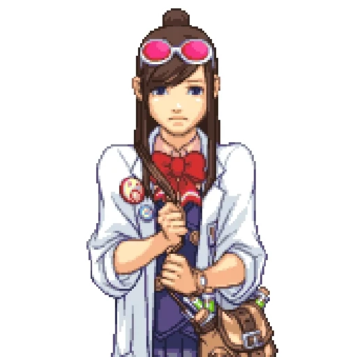 ace attorney, emma sky elf, emma skye ace avocat, phoenix wright ace attorney, ace attorney ema skye sprites