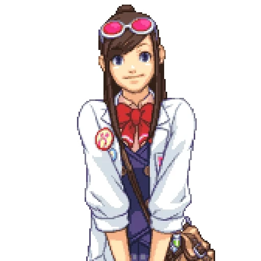 ace attorney, ema skai spet, emma sky ace attorney, ema skai ace attorney sprifits, ace attorney ema skye sprites