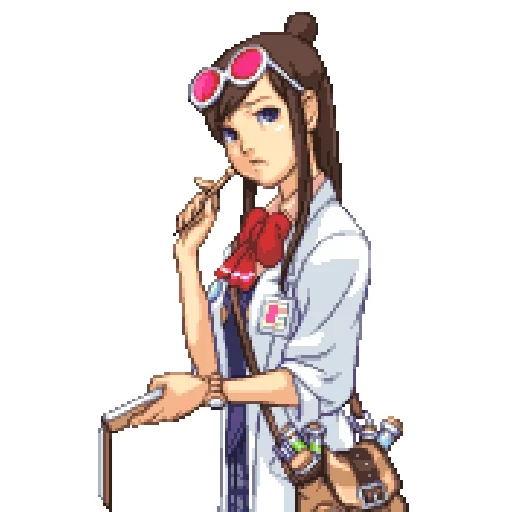 ema sky, ace attorney, ema skye sister, ema skai spits, ace attorney ema skye sprites