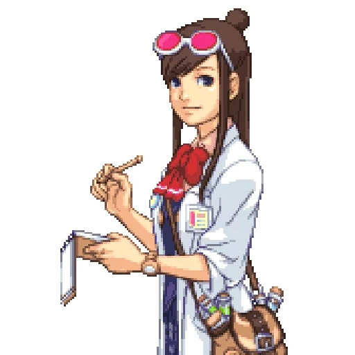 ace attorney, эма скай спрайт, эмма ace attorney, эма скай ace attorney спрайты, ace attorney ema skye sprites