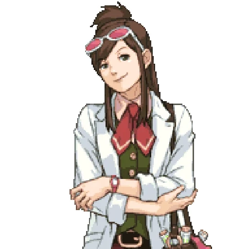 ace attorney, emma ace attorney, emma sky ace attorney, ema skai ace attorney sprifits, ace attorney ema skye sprites