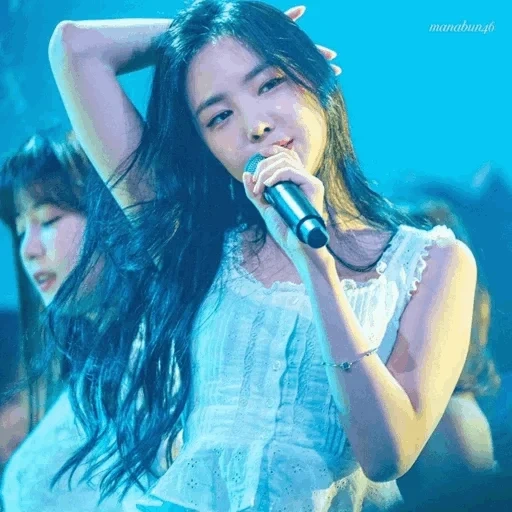 la ragazza, ragazza coreana, attrice coreana, ragazza coreana, iu attrice korea capelli blu