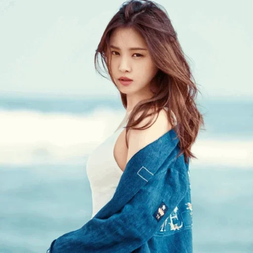 naeun, телефон, женщина, телефон камерой, красивые азиатские девушки