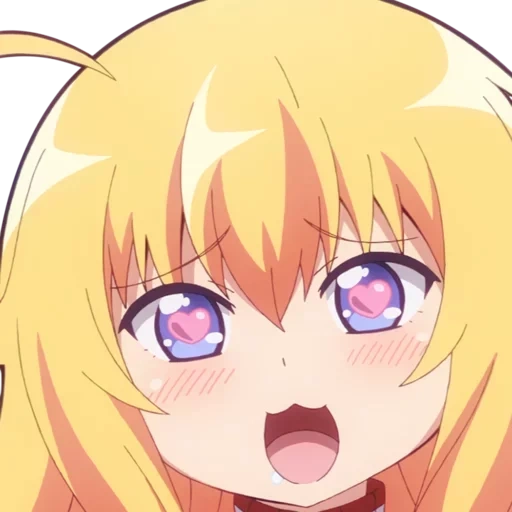 gabriel dropout, anime characters, lazyka gabriel, the heart of the eyes of anime, gabriel dropout neko
