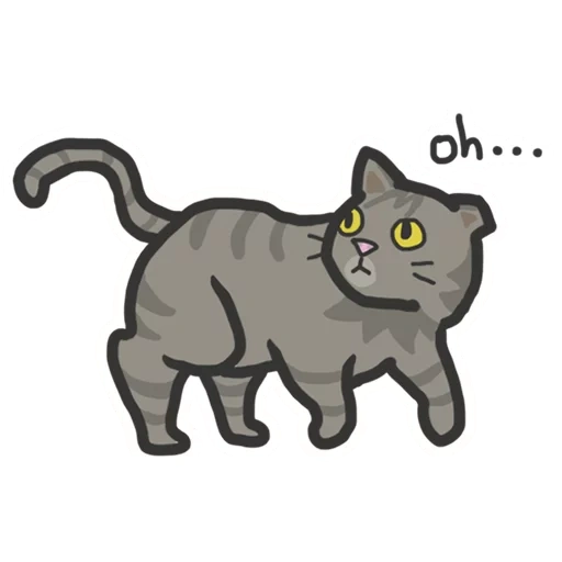 gato, gato, gato fulmun, dibujos animados de gato gris