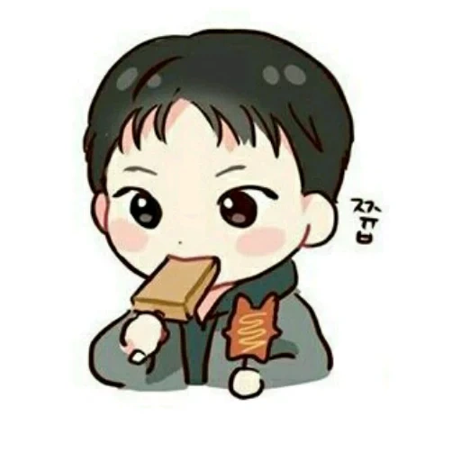 chibi, imagen, personajes chibi, personajes de anime, exo chibi backhen