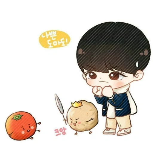 chibi, bts chibi, bts fanart, exo chibi lay, got7 chibi jackson