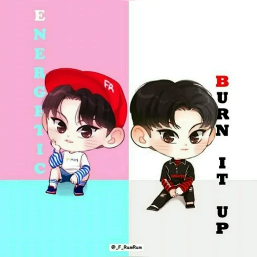 bts chibi, chibi chonguk, bts chibi jimin, got7 chibi jackson, jungkook chibi butter