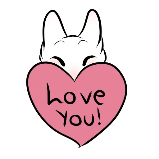 i love you, heart-shaped kitten, popular cat heart, aiqi cat heart shape