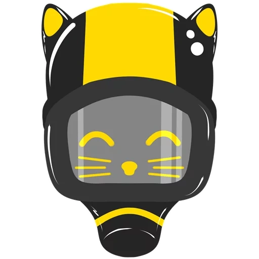 kucing, cat, ikon noscope, masker gas kucing, masker masker gas