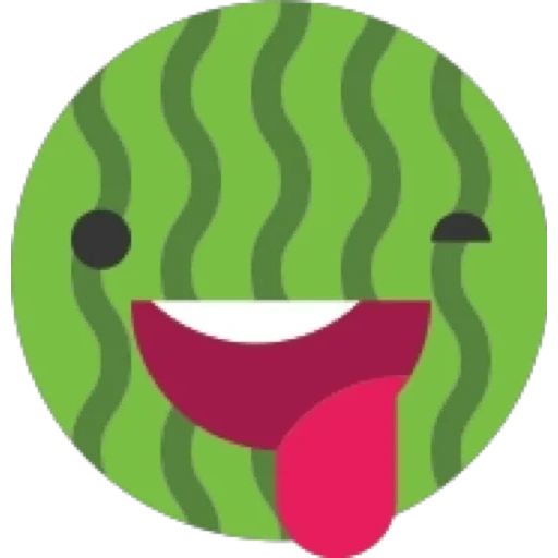 logo, illustration, smile symbol, smileyl icon, watermelon emoji