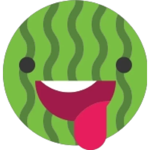 logo, ico 128x128, símbolo de sonrisa, icono de sonrislis, emoji de sandía