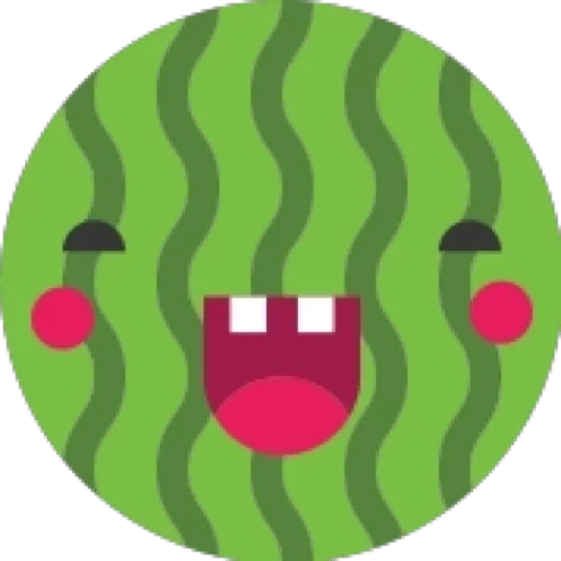 anguria, logo, icona bdd, icona del croquet, emoji di anguria