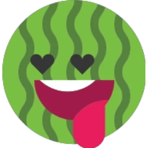 wassermelone, junge, schöne emoticons, cartoon wassermelone, cartoon wassermelone